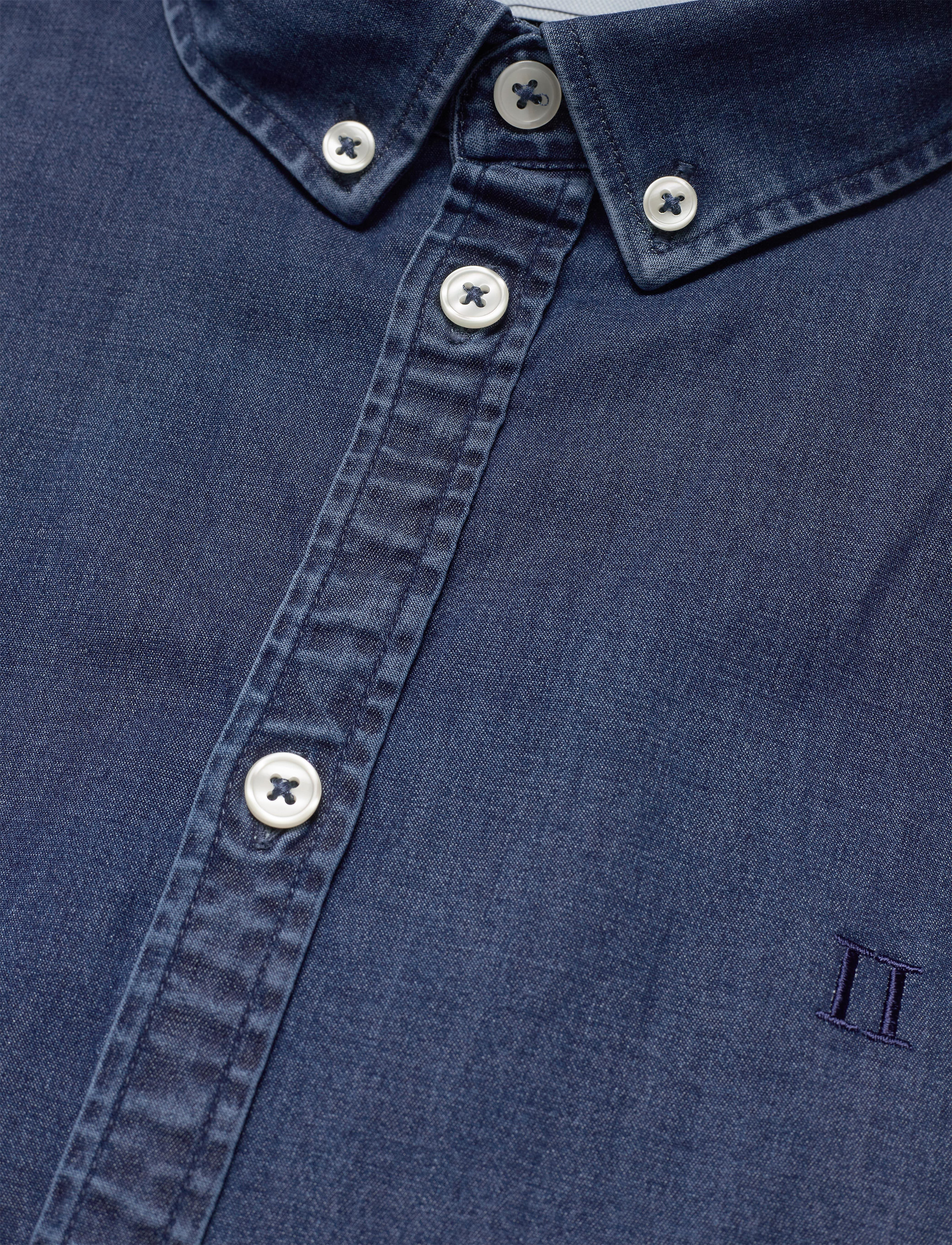Les Deux - Harper Chambray Shirt - dark navy - 3