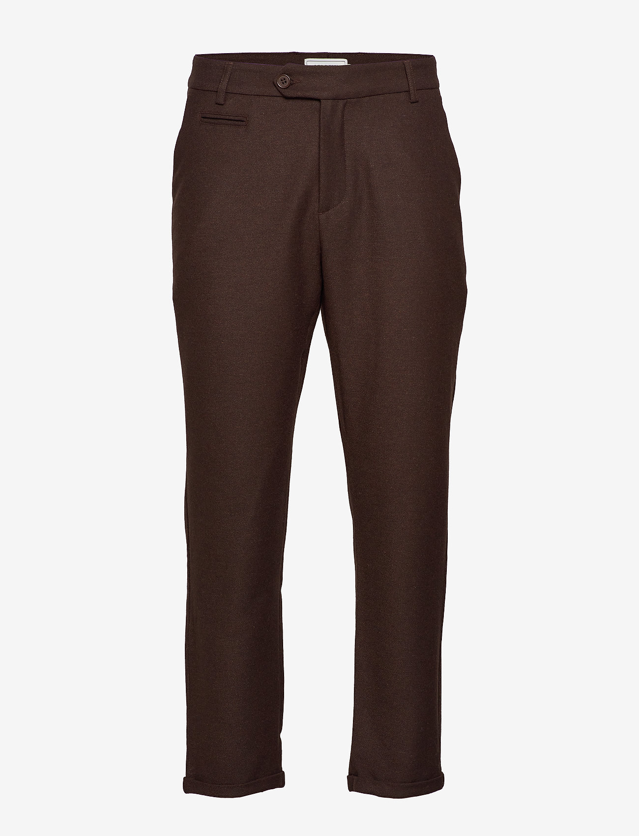 Como Wool Pants - TOBACCO BROWN