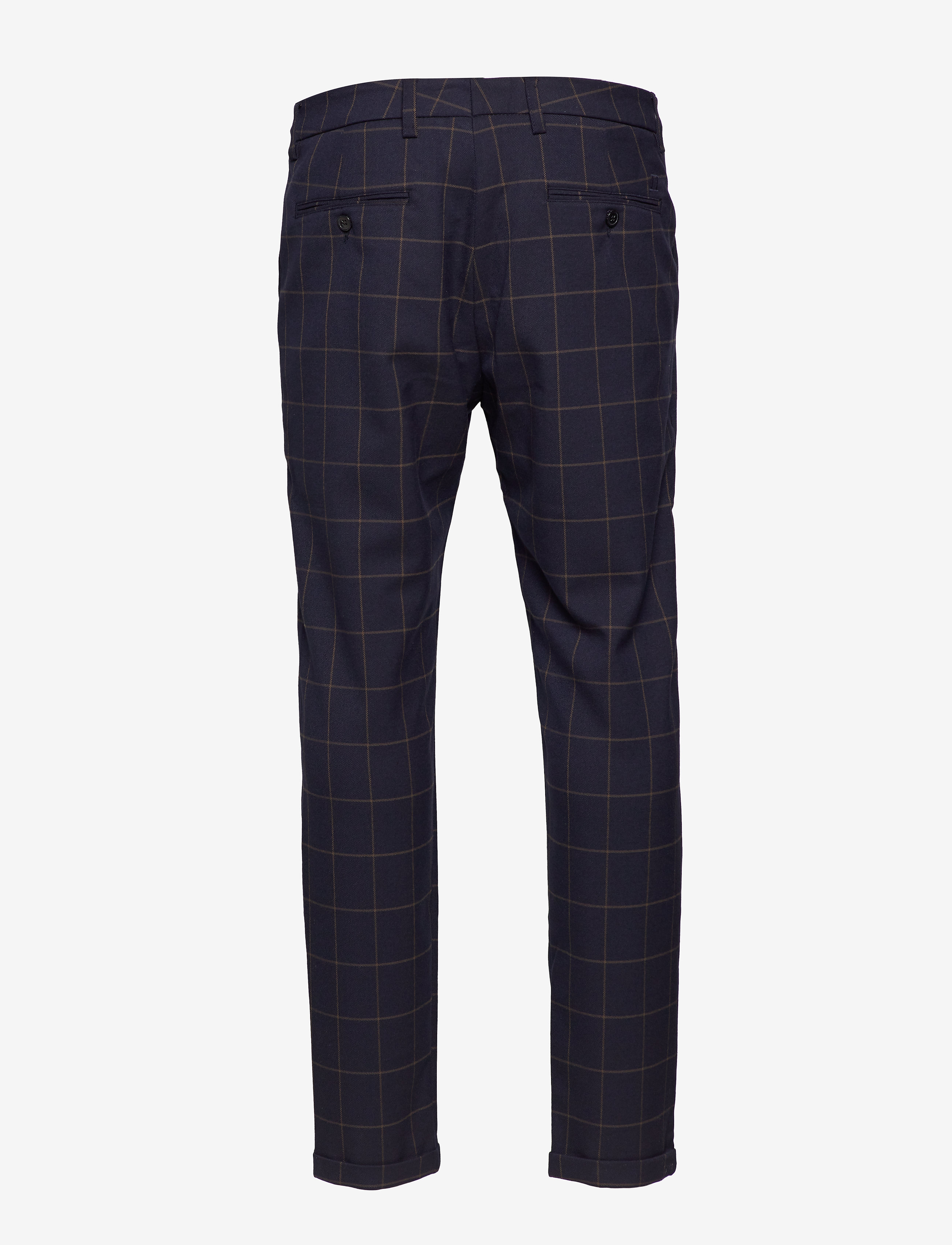 Les Deux - Como Check Suit Pants - 4687-dark navy/brown - 1