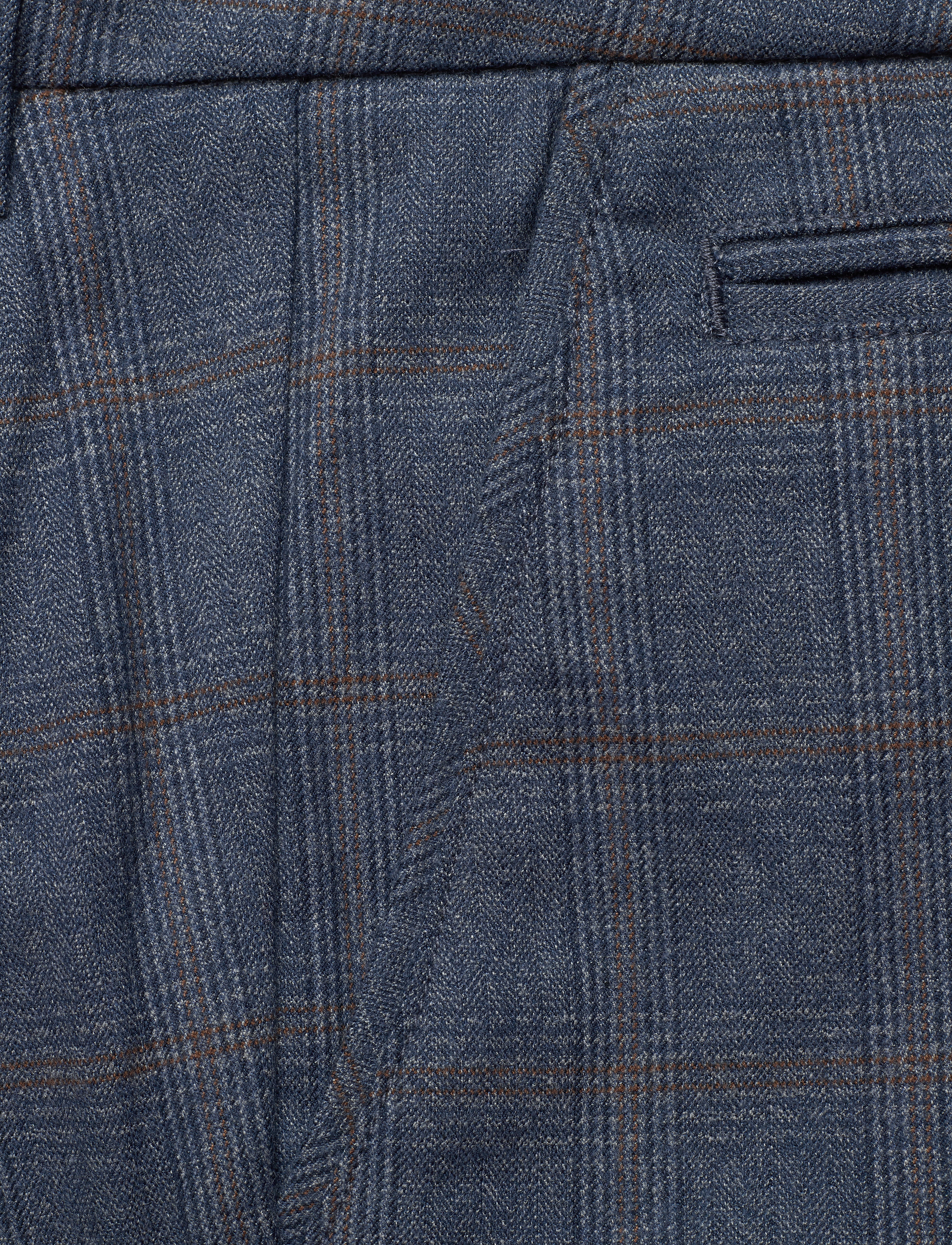 Les Deux - Como Multi Check Suit Pants - provincial blue - 2