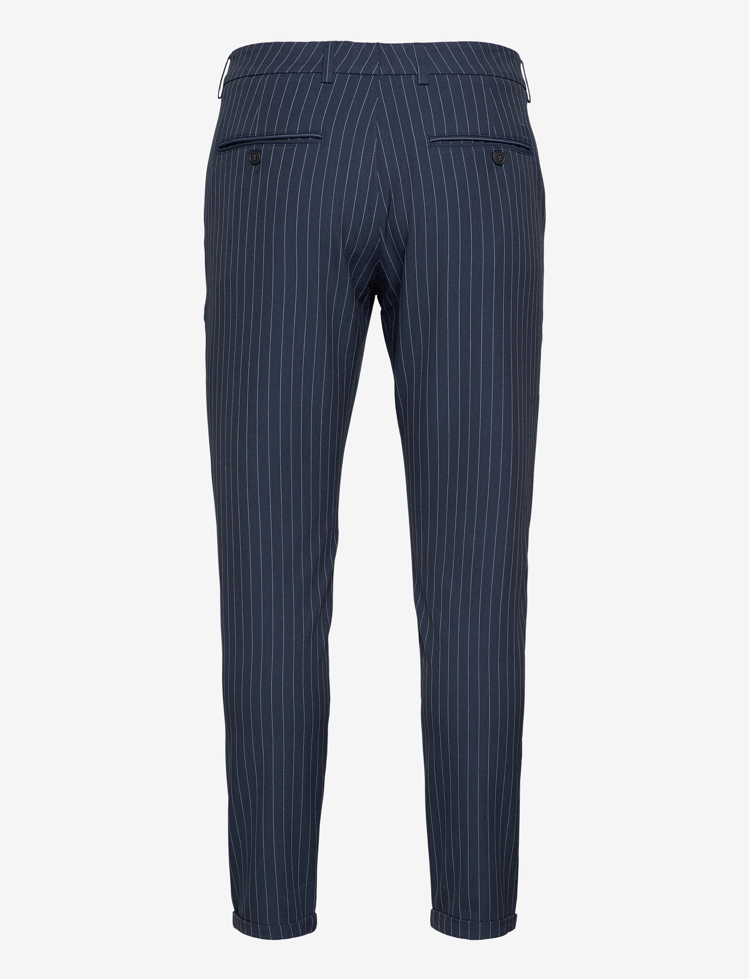 Les Deux - Como LIGHT Pinstripe Suit Pants - dark navy/denim blue - 1