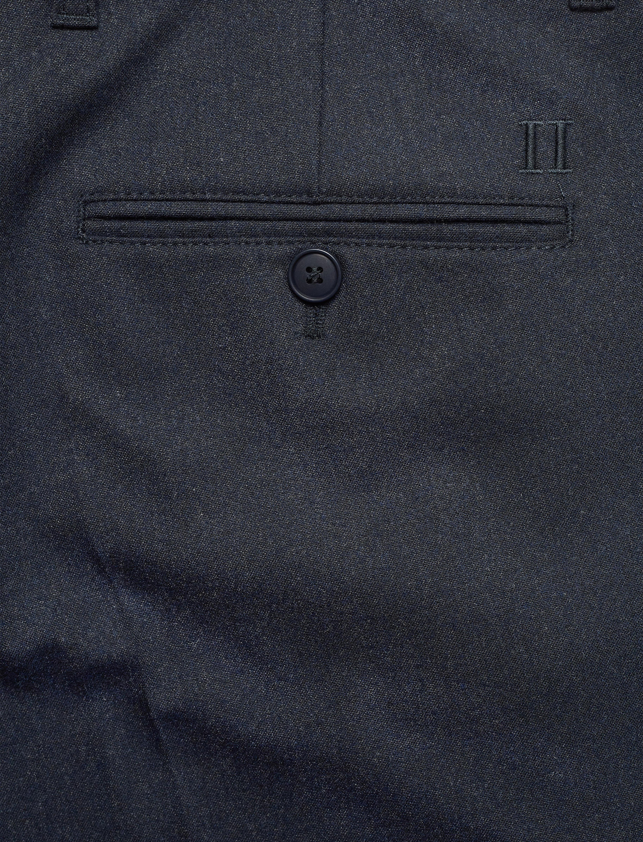 Les Deux - UPC Como Melange Suit Pants - dark navy - 4