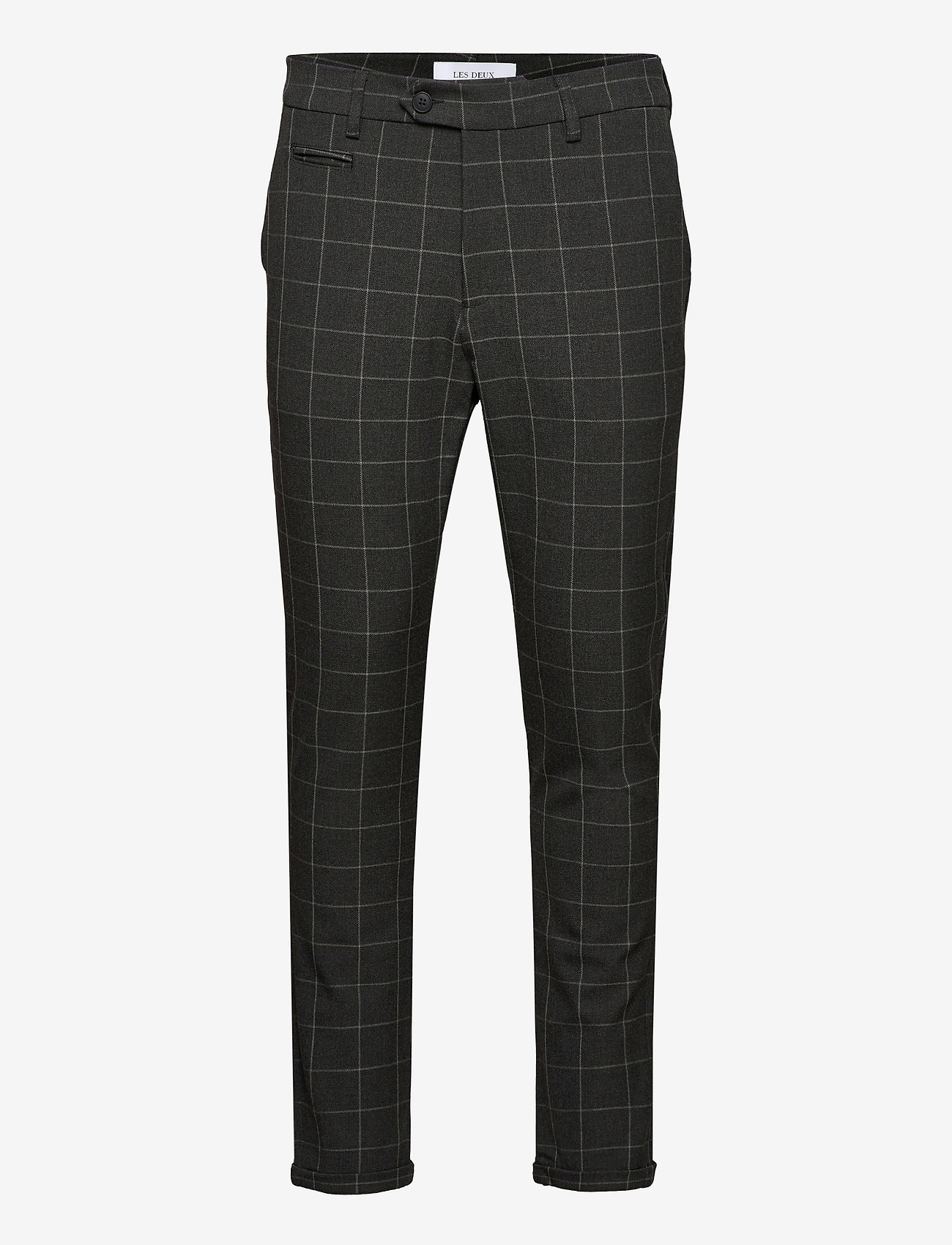 Les Deux - Como Check Suit Pants - antrazit/light grey melange - 0