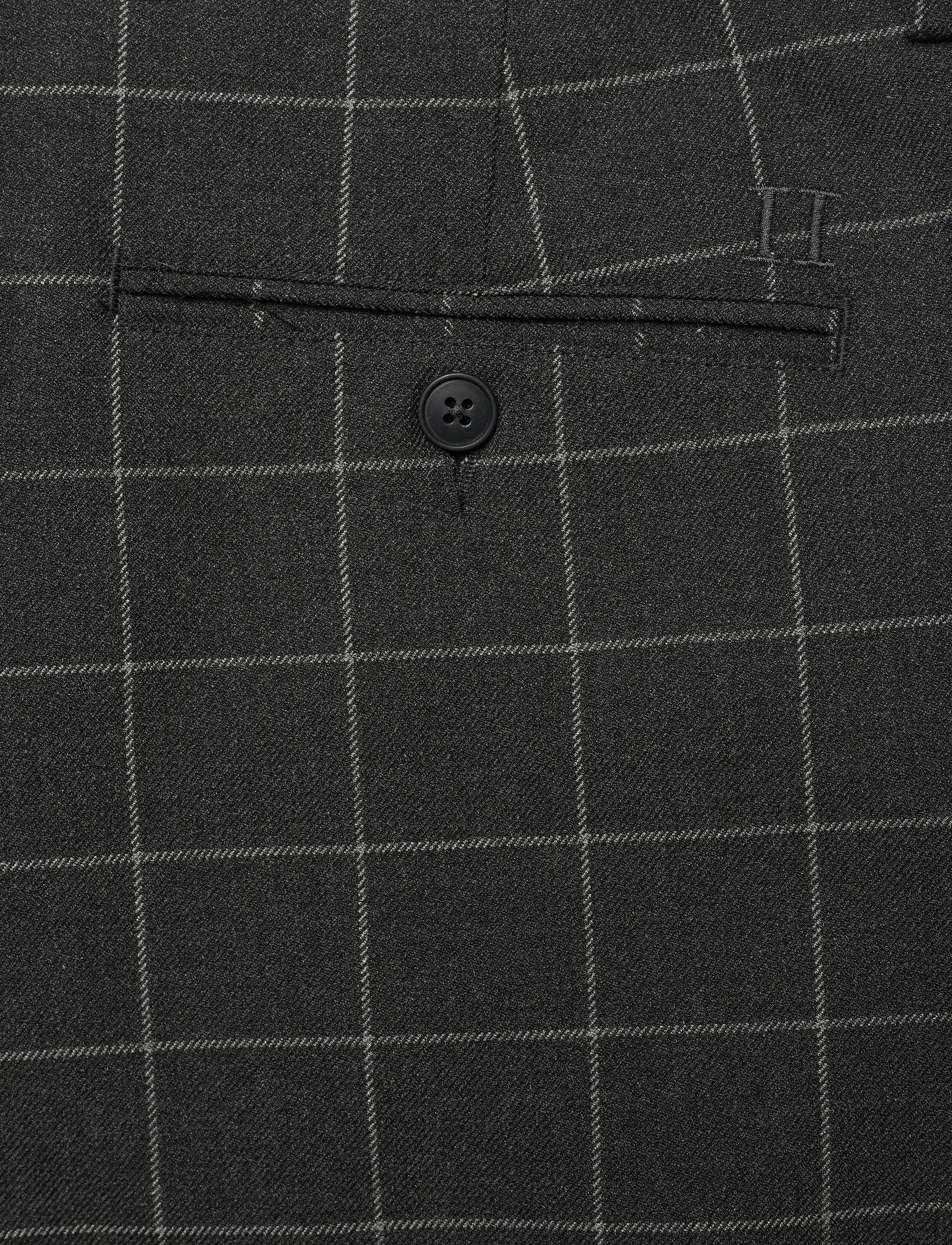 Les Deux - Como Check Suit Pants - antrazit/light grey melange - 4