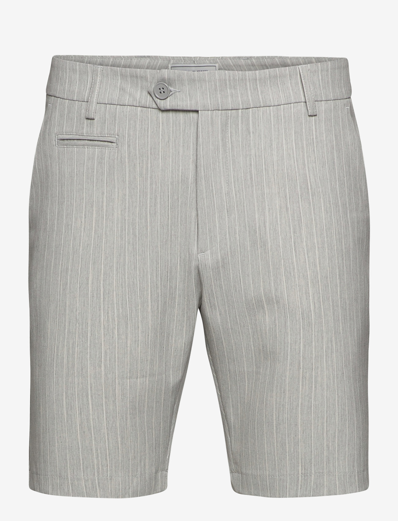 Les Deux - Como LIGHT Pinstripe Shorts - grey melange/off white - 0