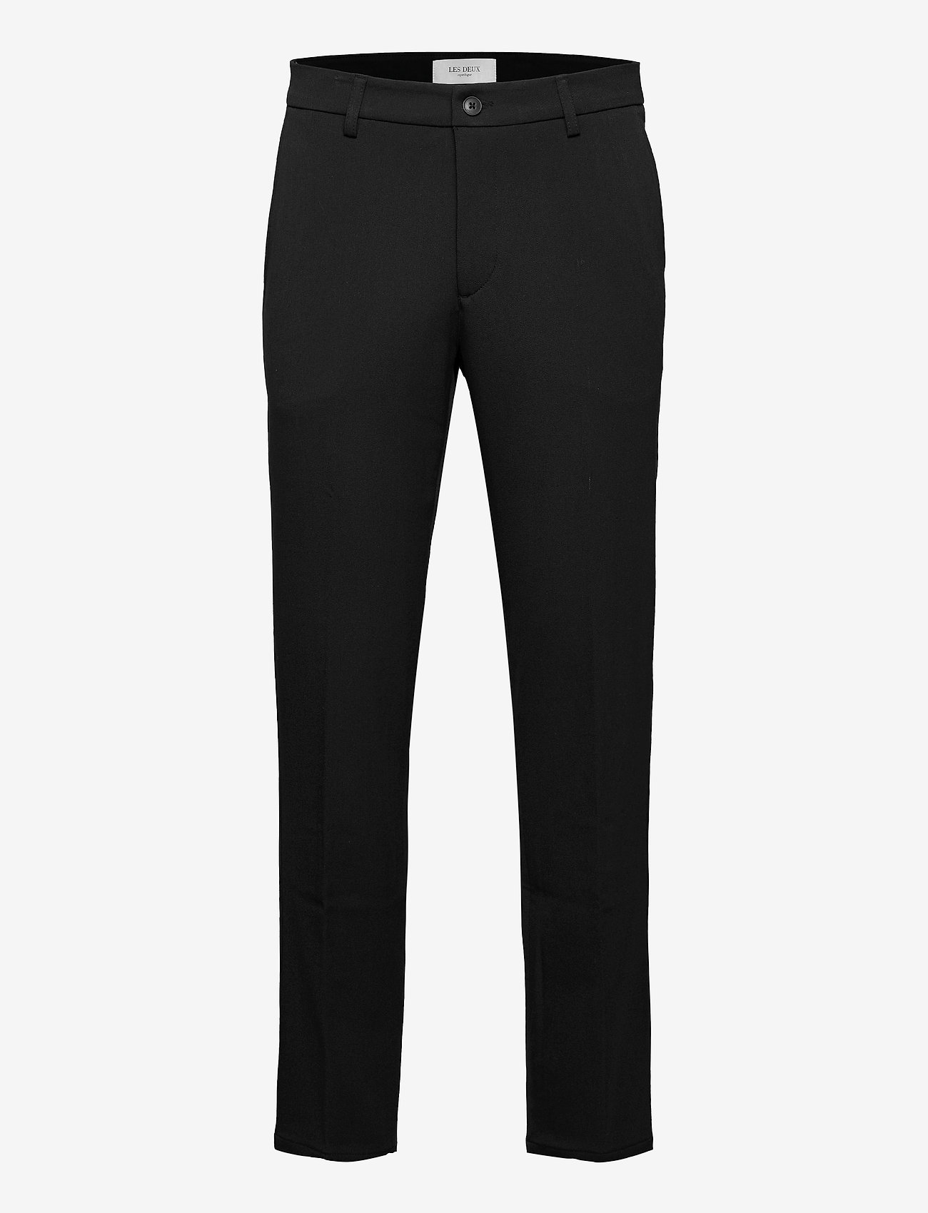 Les Deux - Como Reg Suit Pants - jakkesætsbukser - black - 0