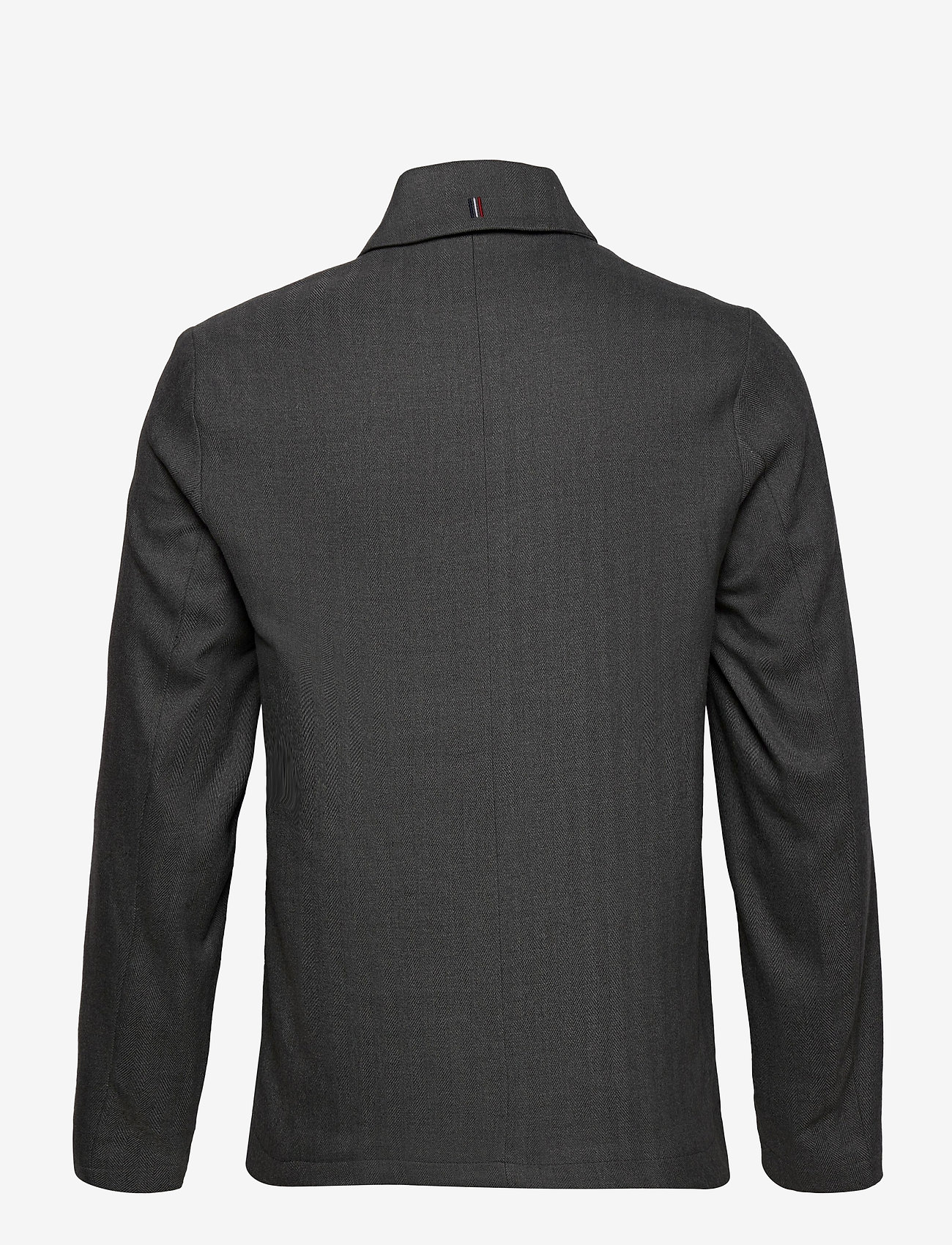 Les Deux - Marseille Herringbone Jacket - light grey melange/charcoal - 1