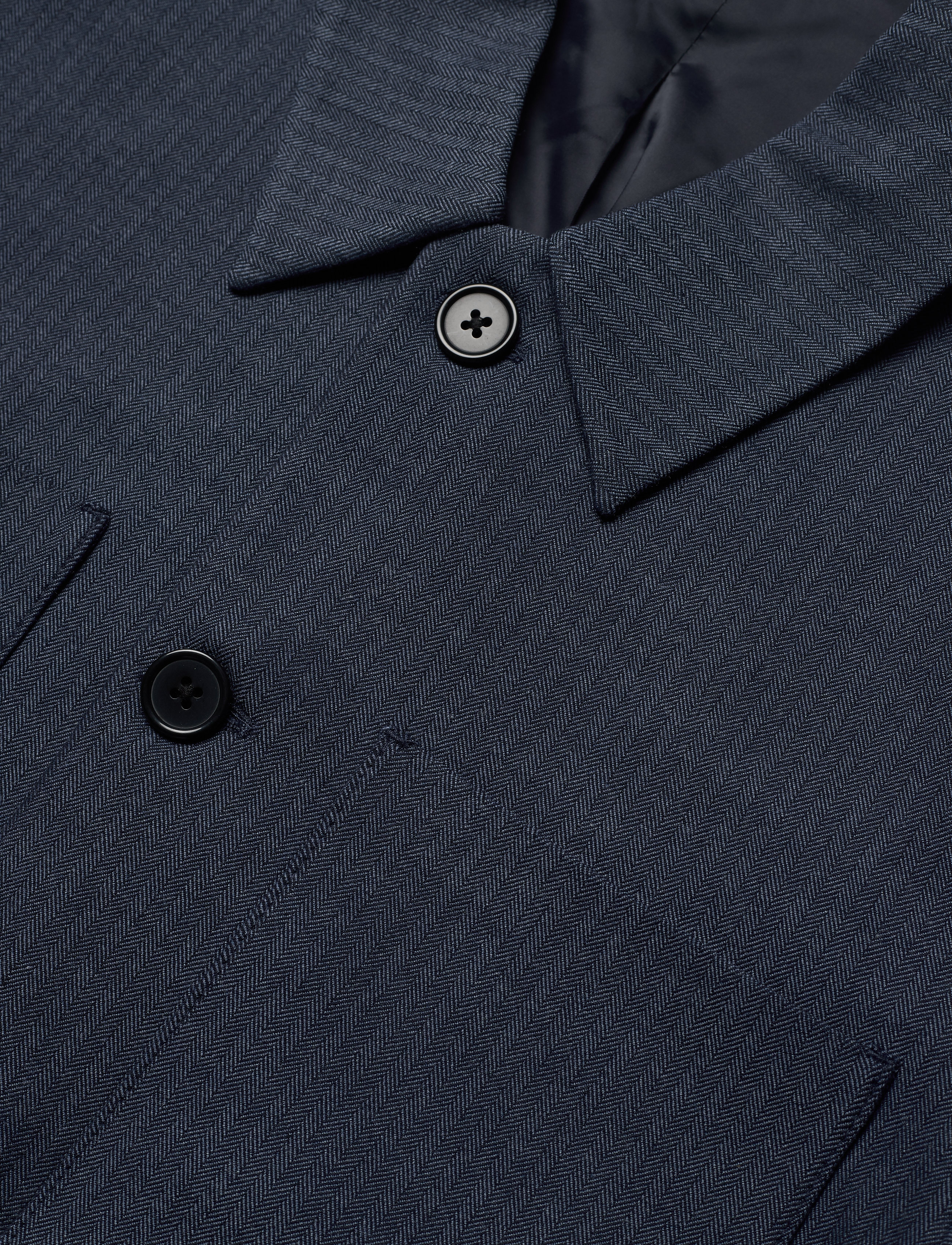 Les Deux - Marseille Herringbone Jacket - dark navy - 2