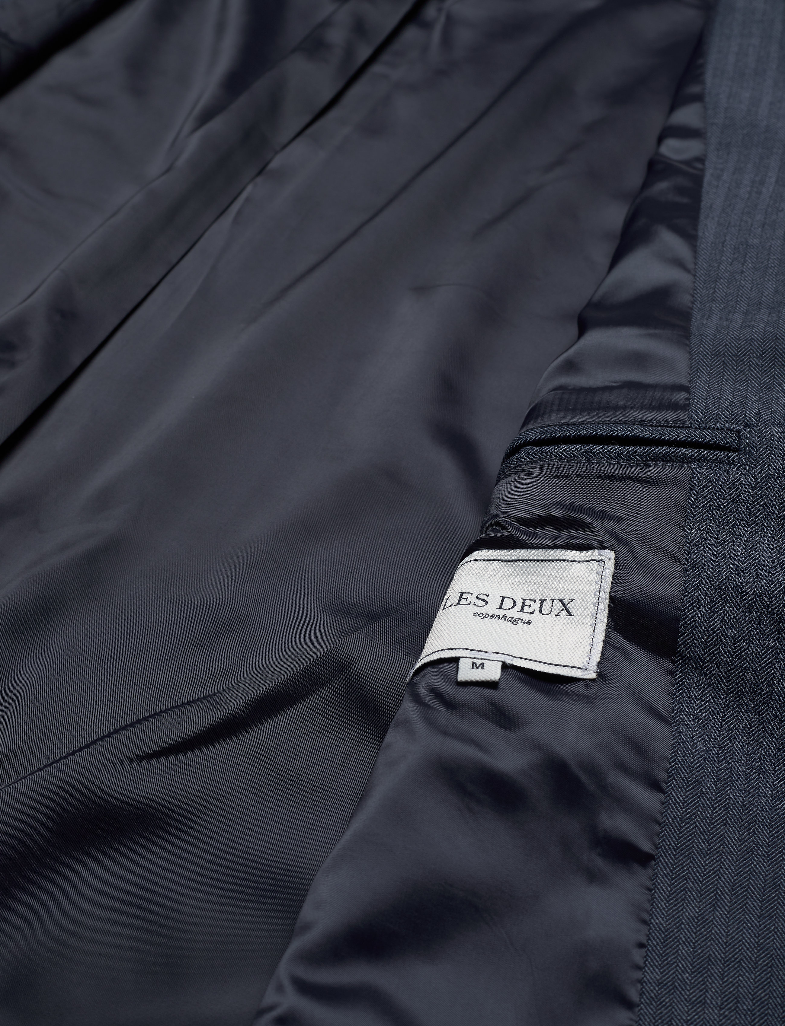 Les Deux - Marseille Herringbone Jacket - dark navy - 4
