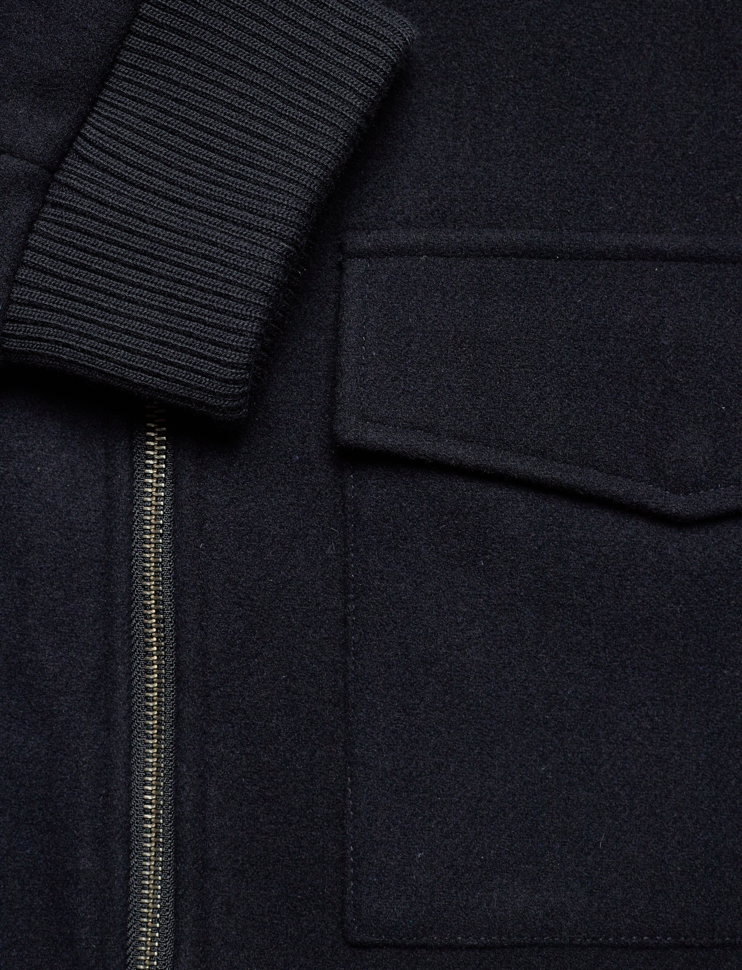 Les Deux - Planchett Wool Bomber Jacket - dark navy - 3