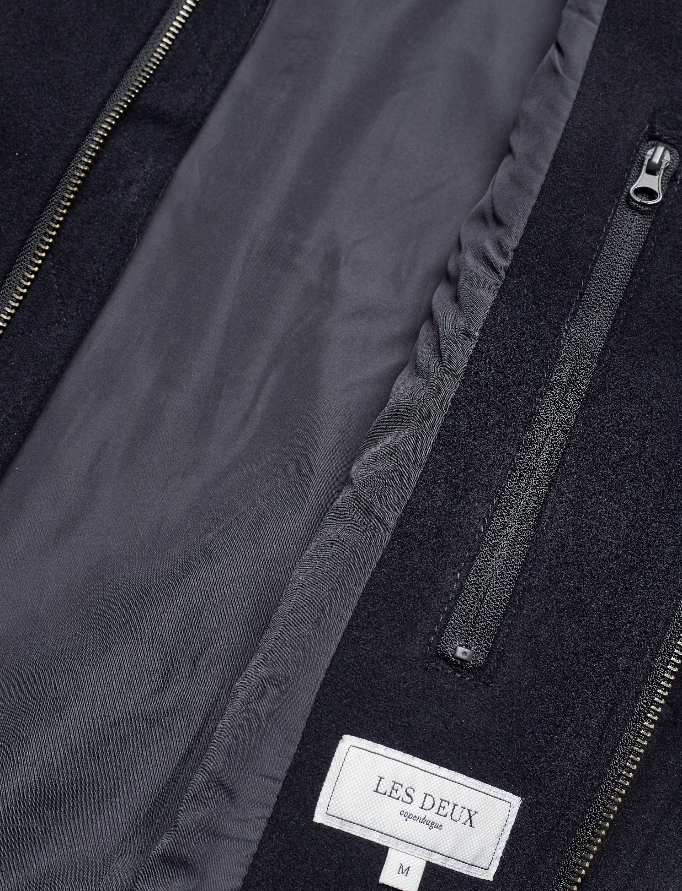 Les Deux - Planchett Wool Bomber Jacket - dark navy - 4