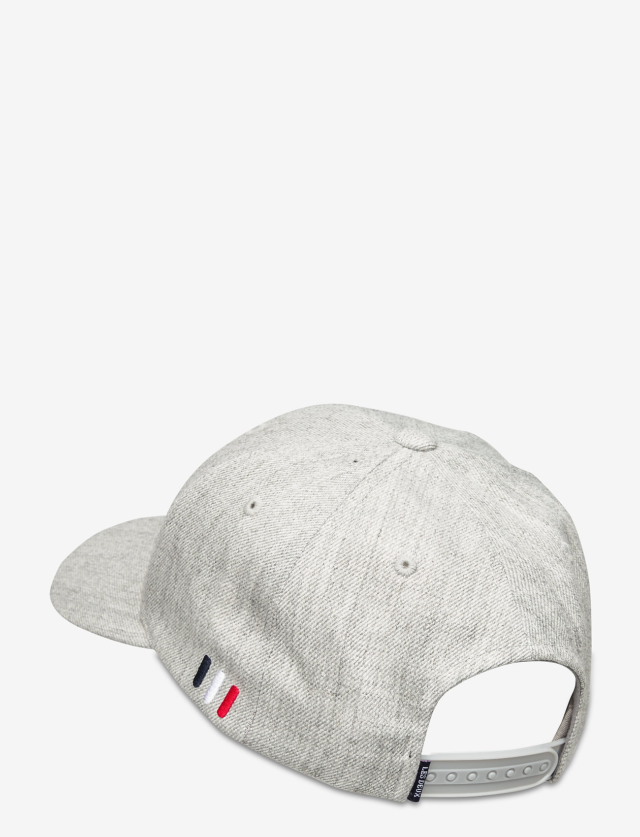 Les Deux - Encore Twill Baseball Cap - light grey melange/burgundy - 1