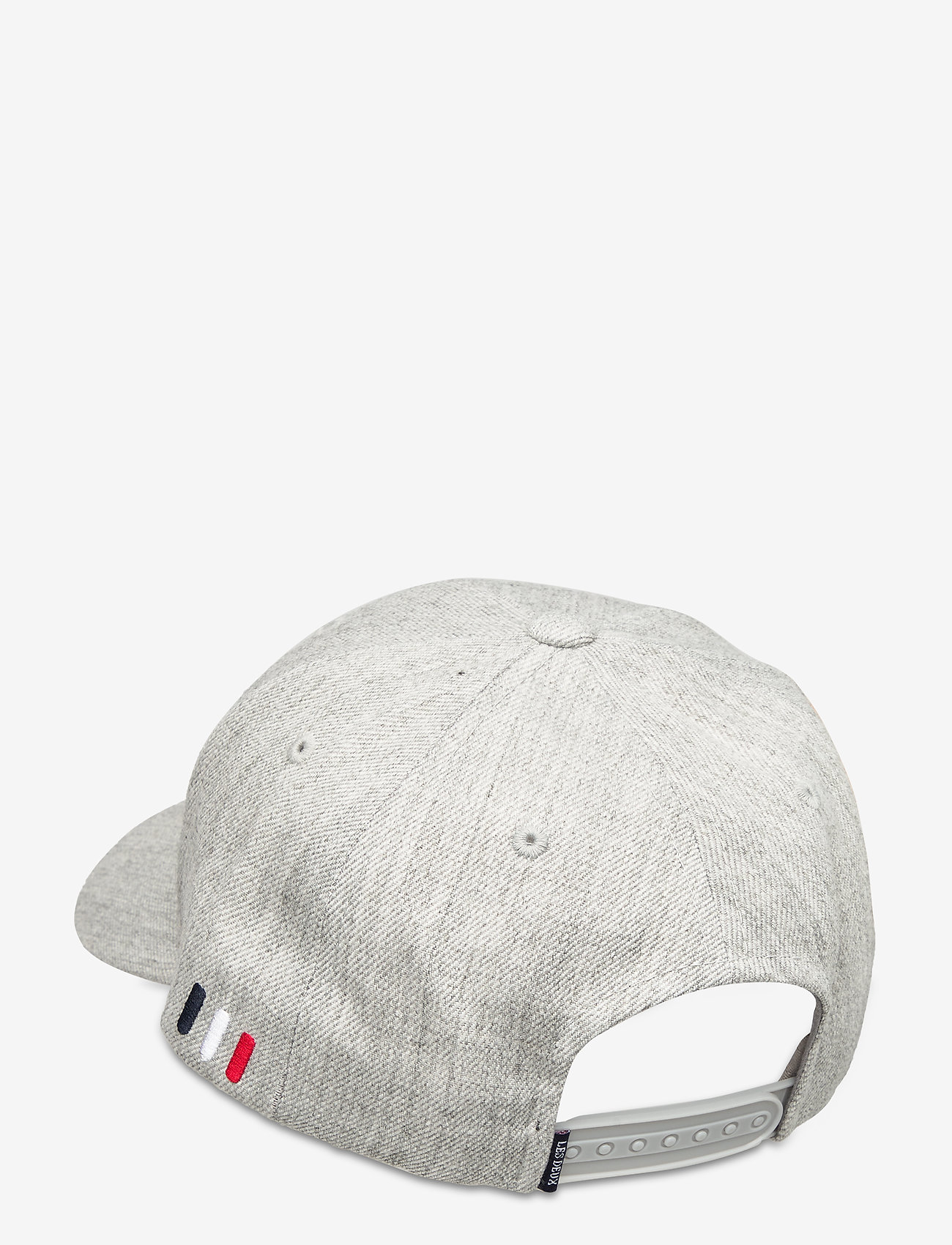 Les Deux - Encore Twill Baseball Cap - light grey melange/burgundy - 2