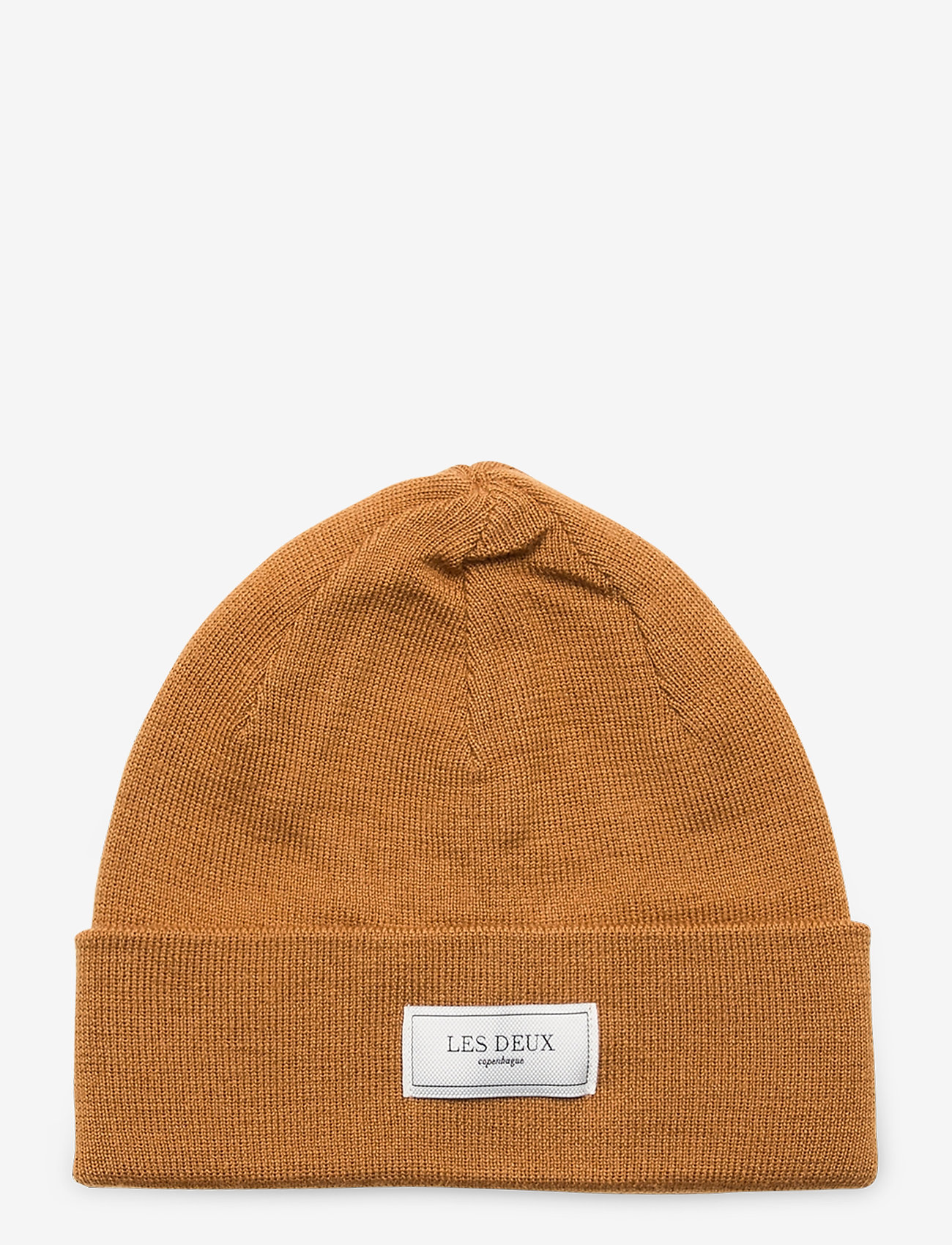 Les Deux - Merino Patch Beanie - rusty brown - 0