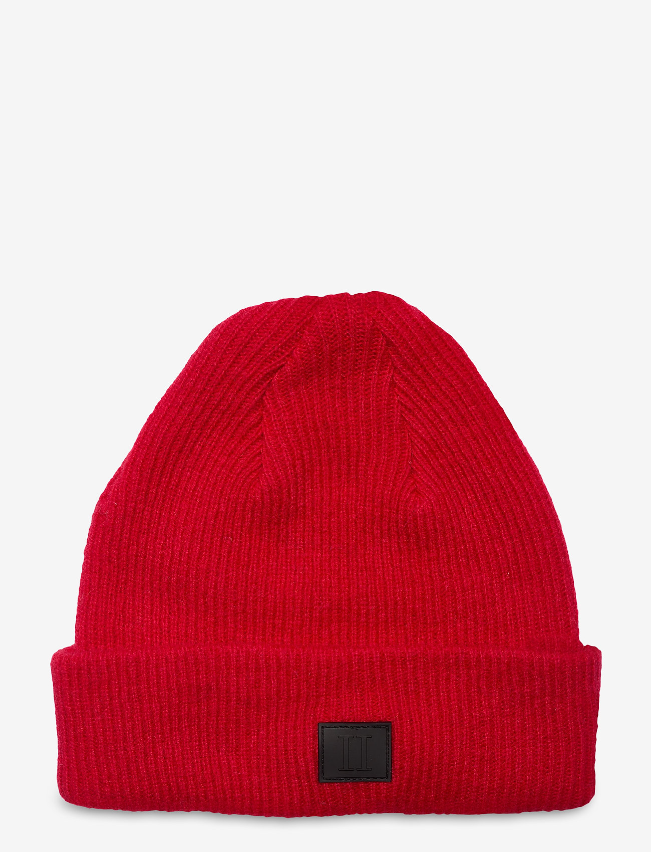 Lambswool Beanie - RED/BLACK
