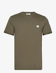 Les Deux - Piece T-Shirt - basic t-shirts - olive night/ivory-dark sand - 0