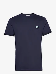 Les Deux - Piece T-Shirt - basic t-shirts - dark navy/mint-charcoal - 0