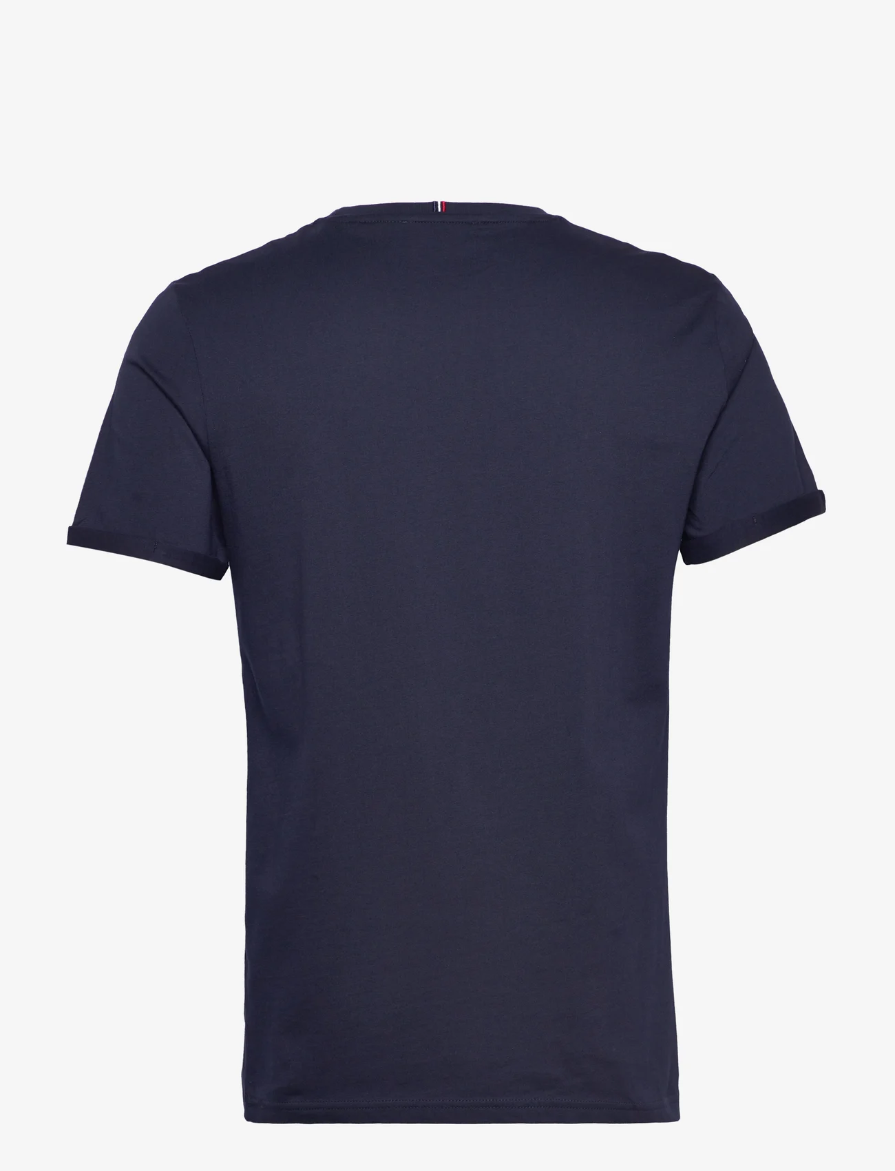 Les Deux - Piece T-Shirt - basic t-shirts - dark navy/mint-charcoal - 1