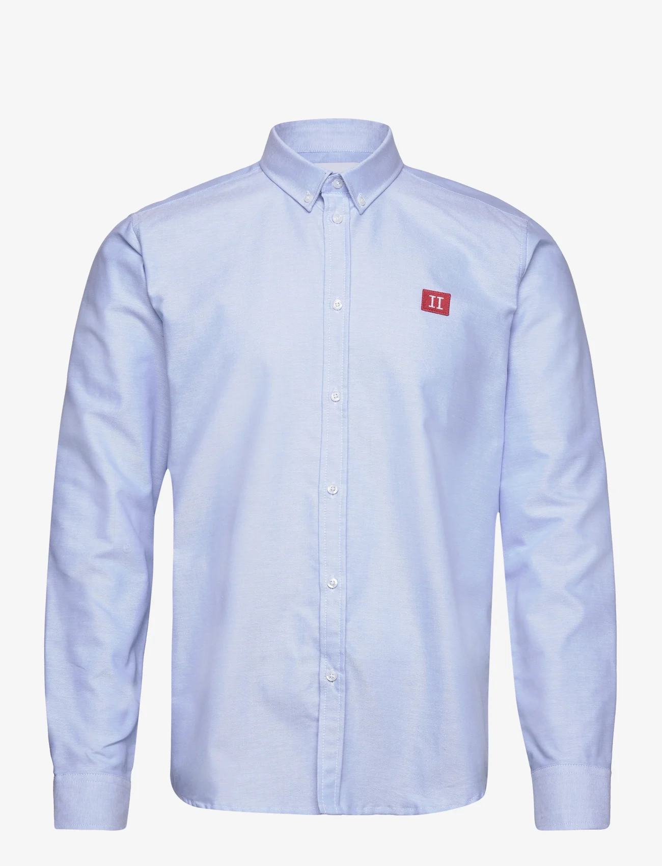 Les Deux - Piece Shirt - basic overhemden - light blue/rust red-white - 0