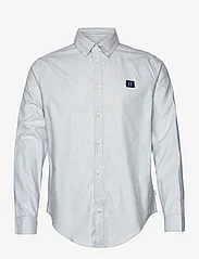 Les Deux - Piece Brushed Shirt - basic-hemden - light blue melange/navy-sky blue - 0