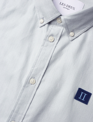 Les Deux - Piece Brushed Shirt - basic-hemden - light blue melange/navy-sky blue - 3
