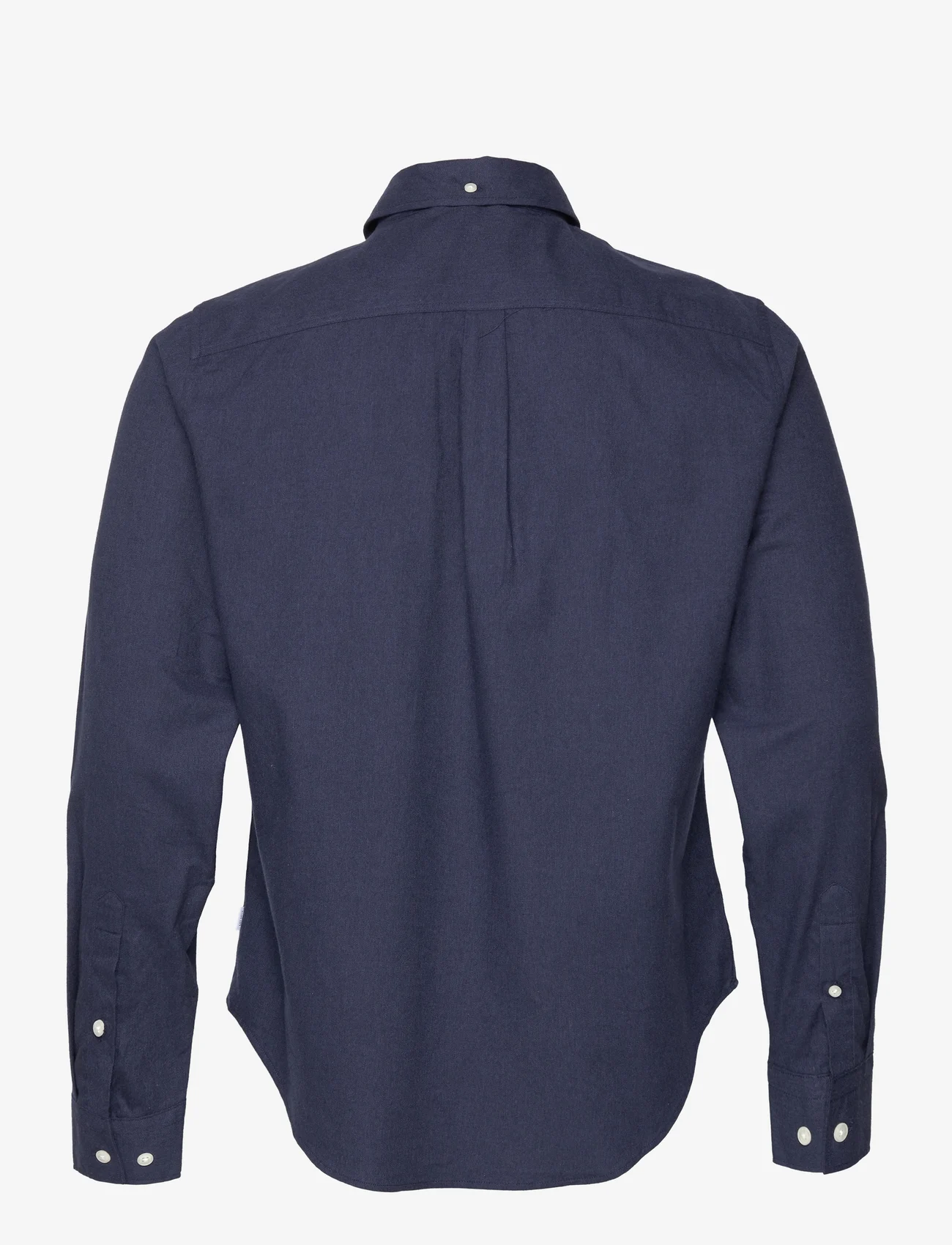 Les Deux - Piece Brushed Shirt - basic-hemden - dark navy melange/mint-white - 1