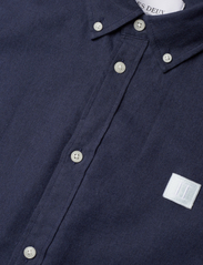 Les Deux - Piece Brushed Shirt - basic-hemden - dark navy melange/mint-white - 3