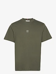 Les Deux - Mini Encore T-Shirt - tavalised t-särgid - olive night/white - 0