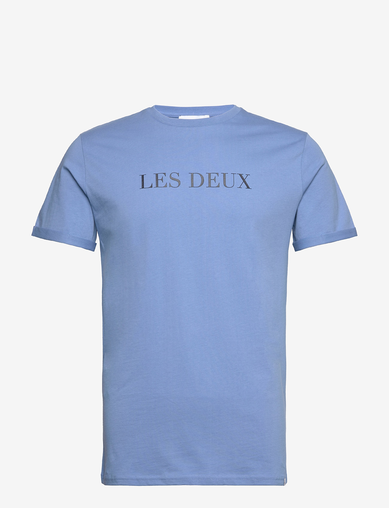Les Deux - Les Deux T-Shirt - krótki rękaw - washed denim blue/dark navy - 0