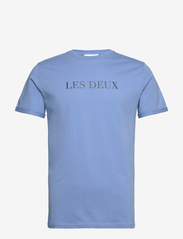 Les Deux T-Shirt - WASHED DENIM BLUE/DARK NAVY