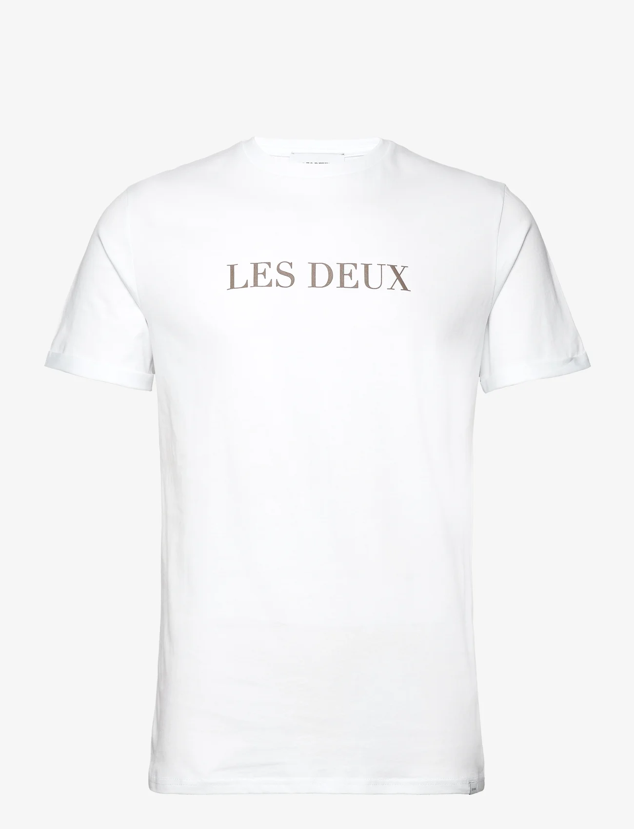 Les Deux - Les Deux T-Shirt - kortermede t-skjorter - white/walut - 0