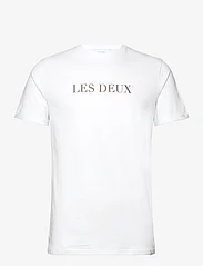 Les Deux - Les Deux T-Shirt - kortermede t-skjorter - white/walut - 0