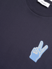 Les Deux - Harmony T-Shirt - kurzärmelige - dark navy/washed denim blue - 2