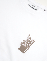 Les Deux - Harmony T-Shirt - lyhythihaiset - white/walut - 2