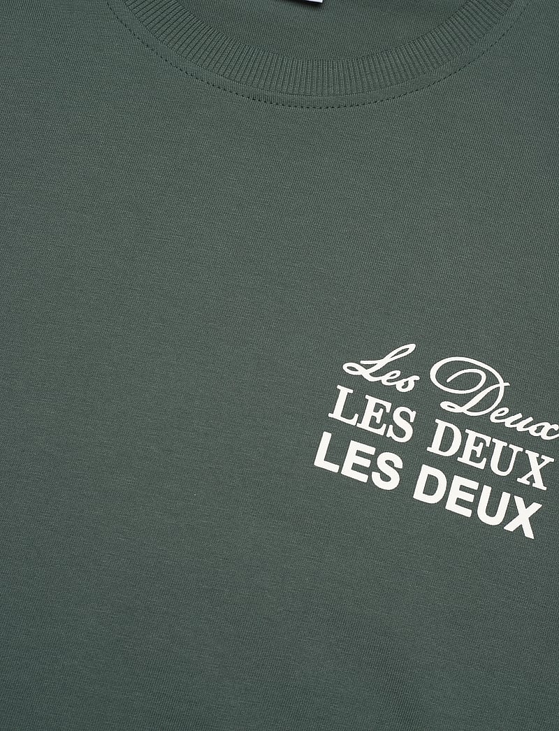 Les Deux - Triple T-Shirt - kurzärmelig - pine green/ivory - 2