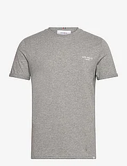 Les Deux - Toulon T-Shirt - kurzärmelige - light grey melange/white - 0