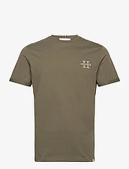Les Deux - Les Deux II T-Shirt 2.0 - kortärmade t-shirts - olive night/light platinum - 0