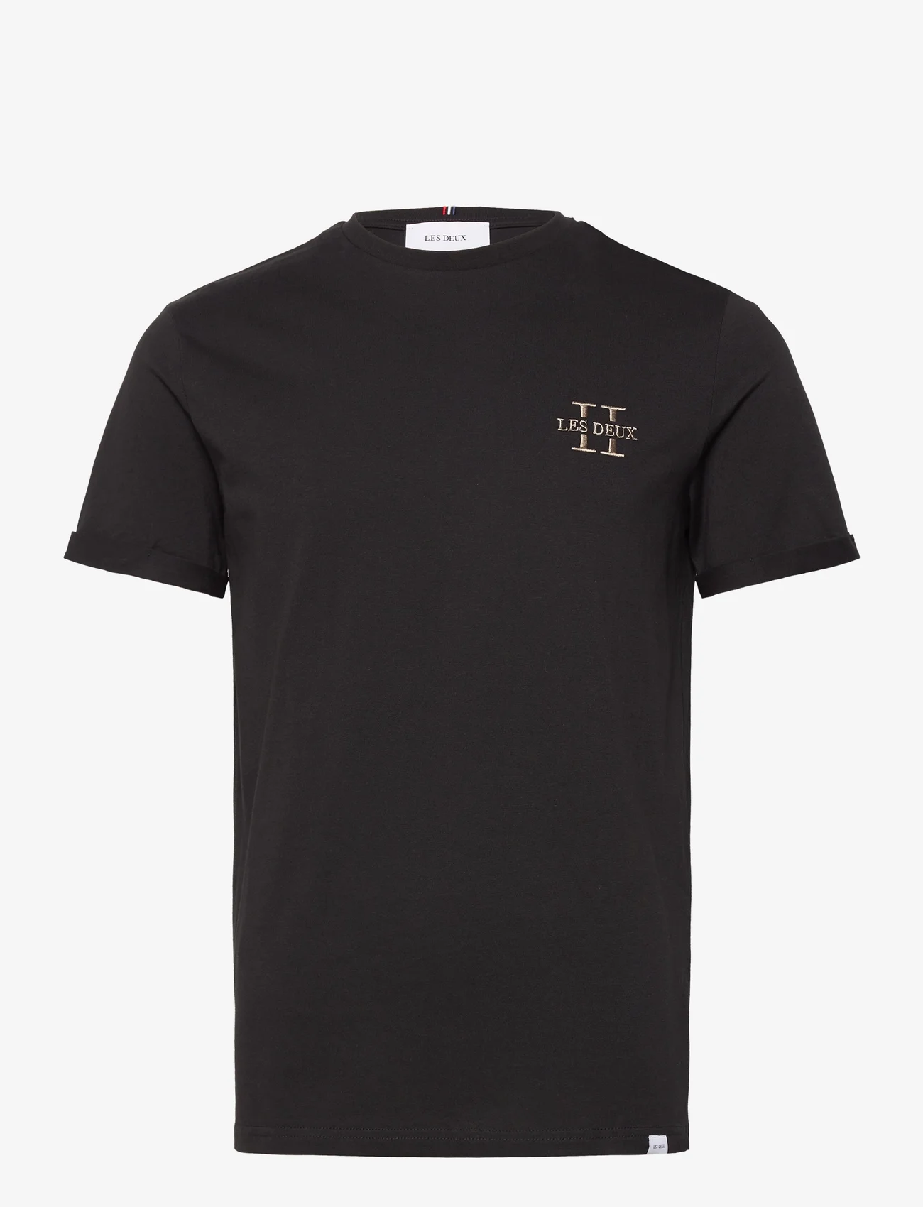 Les Deux - Les Deux II T-Shirt 2.0 - short-sleeved t-shirts - black/platinum - 0