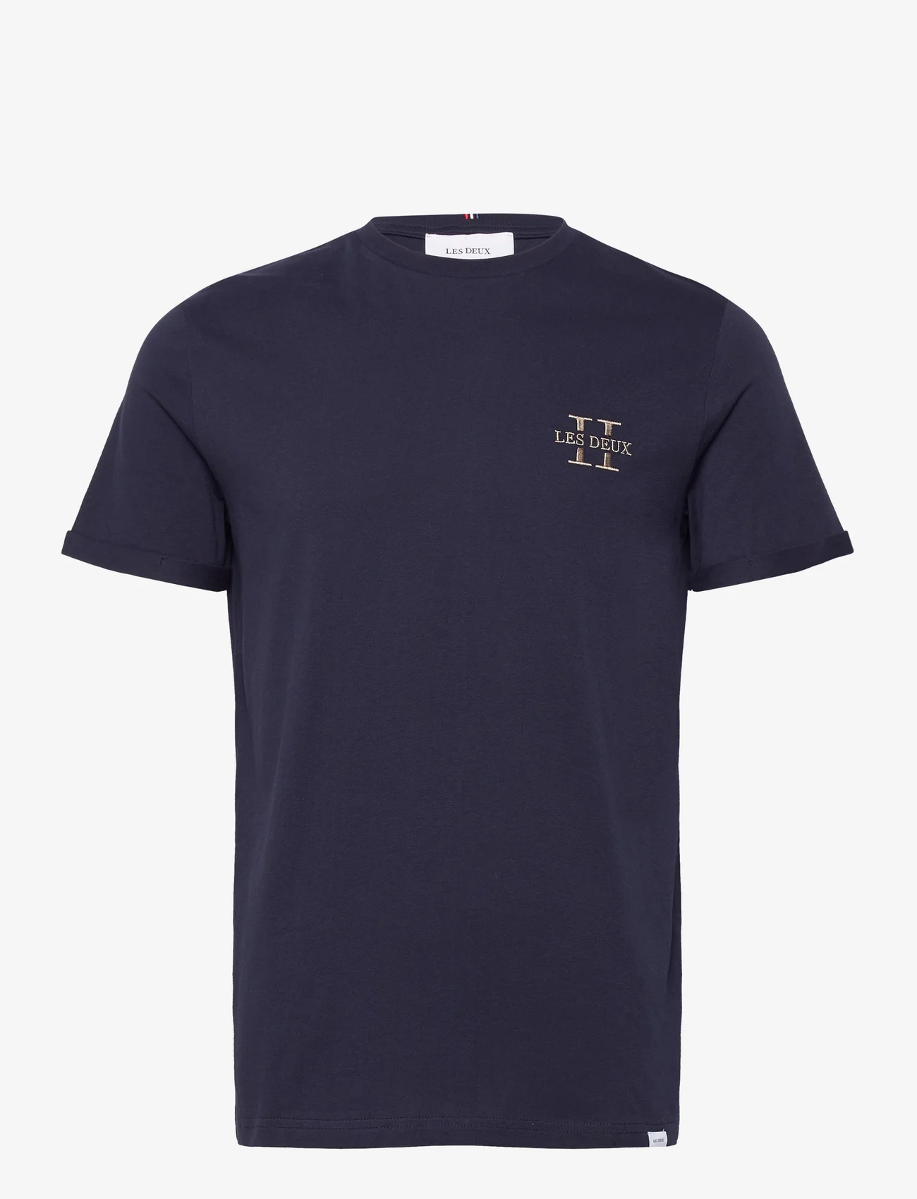 Les Deux - Les Deux II T-Shirt 2.0 - short-sleeved t-shirts - dark navy/platinum - 0