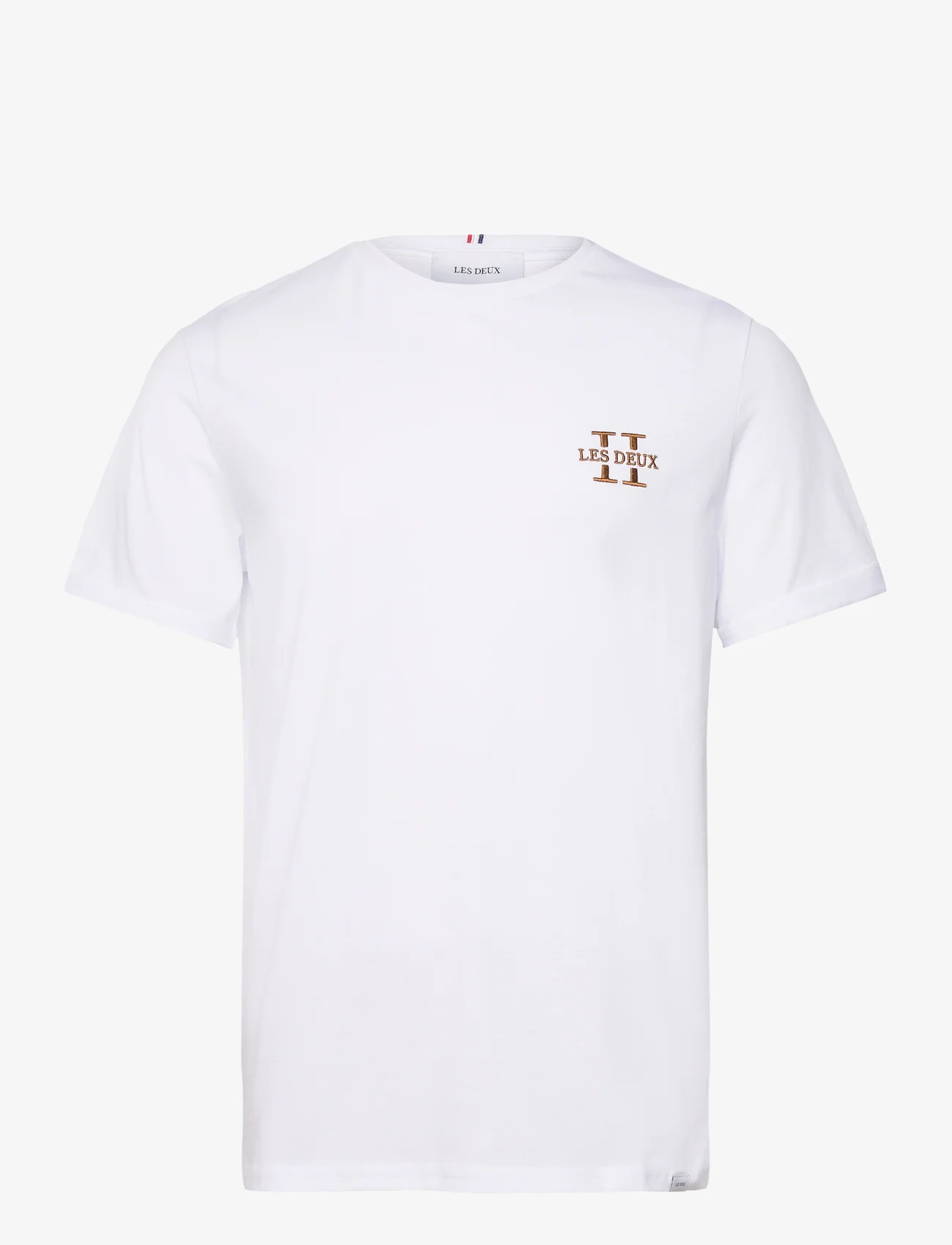 Les Deux - Les Deux II T-Shirt 2.0 - kortärmade t-shirts - white/dark copper - 0