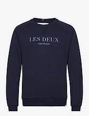 Les Deux - Amalfi Sweatshirt - sportiska stila džemperi - dark navy/dust blue - 0