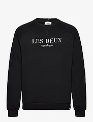 Les Deux - Amalfi Sweatshirt - sportiska stila džemperi - black/ivory - 0
