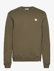 Les Deux - Piece Sweatshirt SMU - sweatshirts - olive night/ivory-dark sand - 0