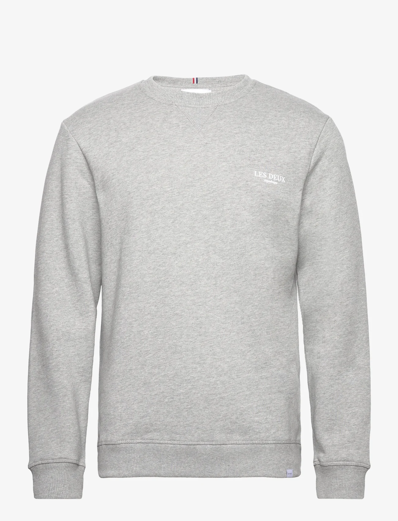 Les Deux - Toulon Sweatshirt - sweatshirts - light grey mÉlange/white - 0