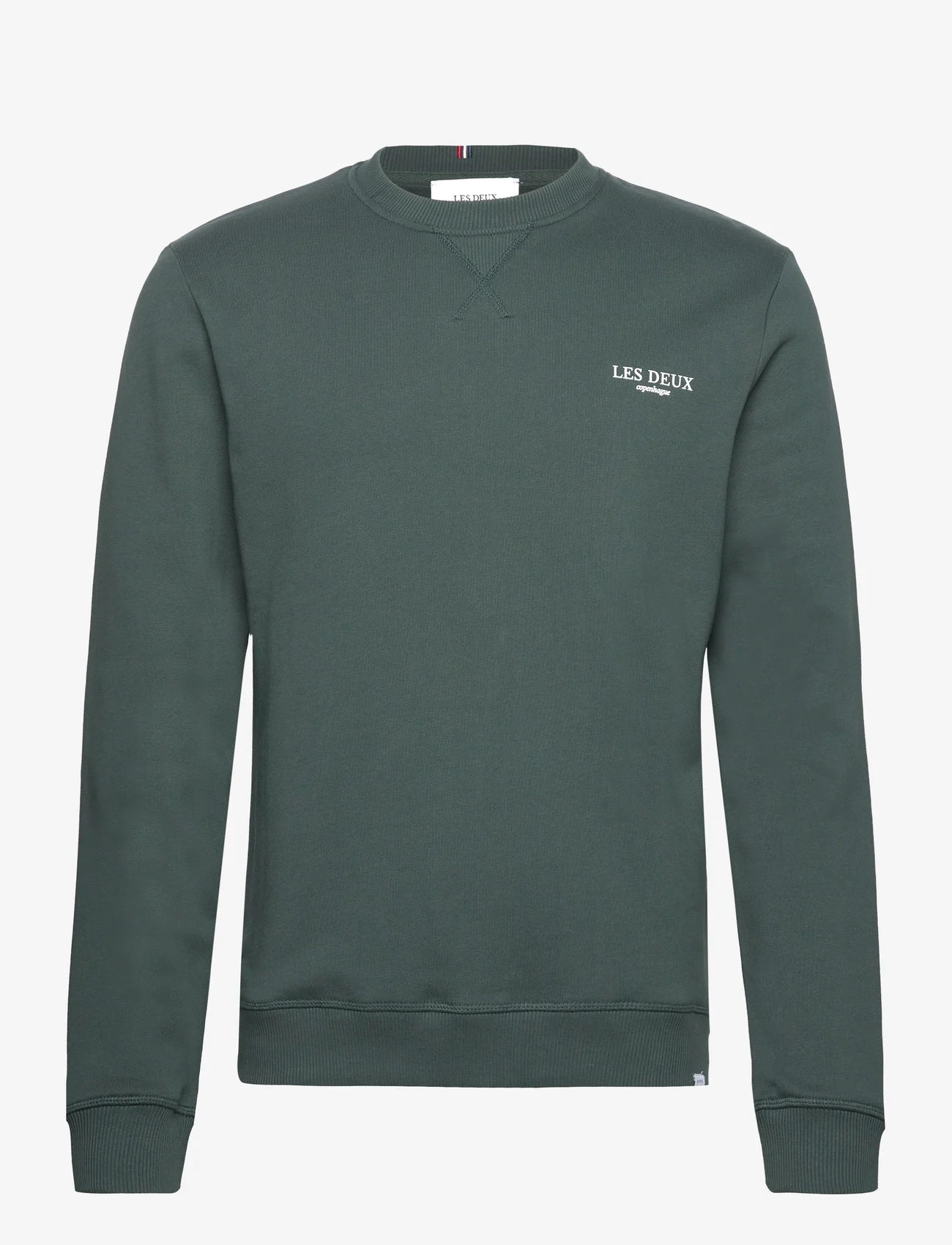 Les Deux - Toulon Sweatshirt - sweatshirts - pine green/white - 0