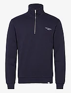 Toulon Half-Zip Sweatshirt - DARK NAVY/WHITE