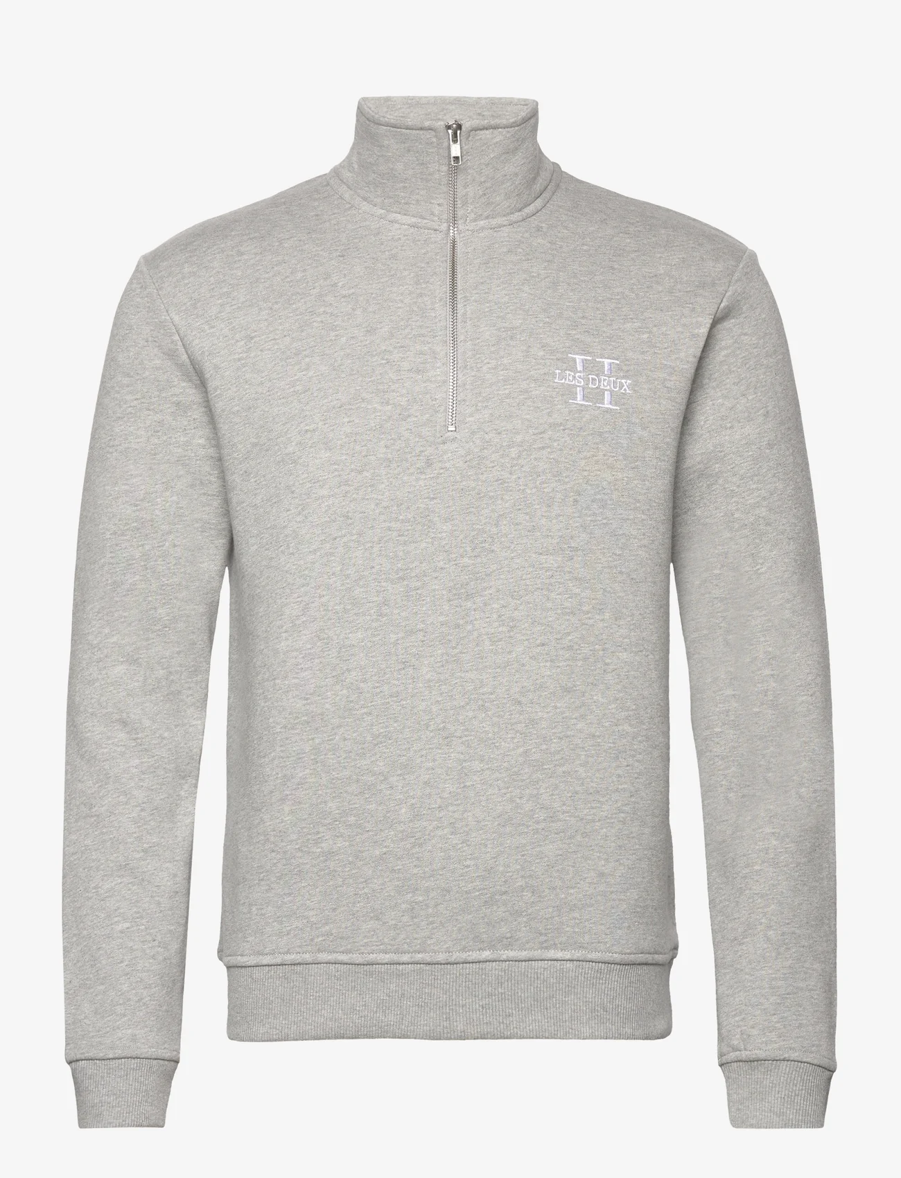 Les Deux - Les Deux II Half-Zip Sweatshirt 2.0 - nordic style - light grey melange/white - 0