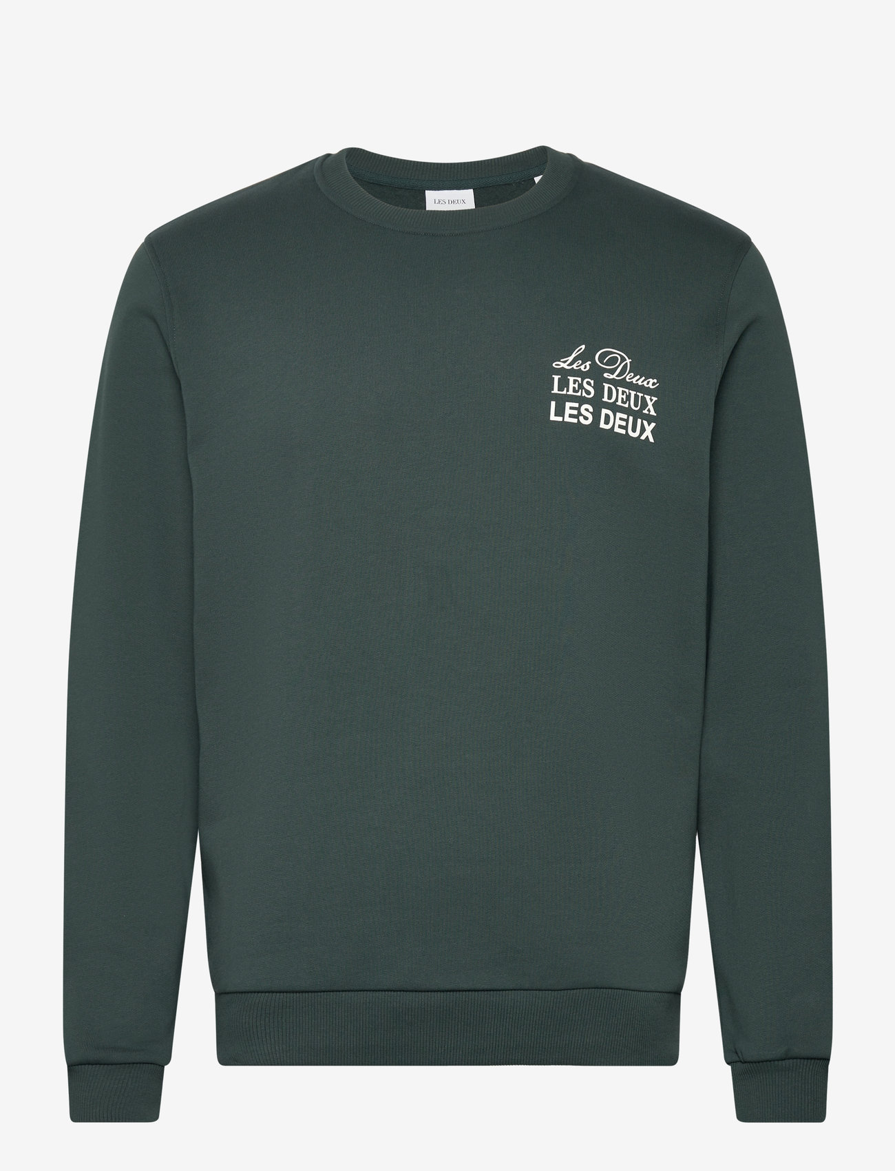 Les Deux - Triple Sweatshirt - shoppa efter tillfälle - pine green/ivory - 0