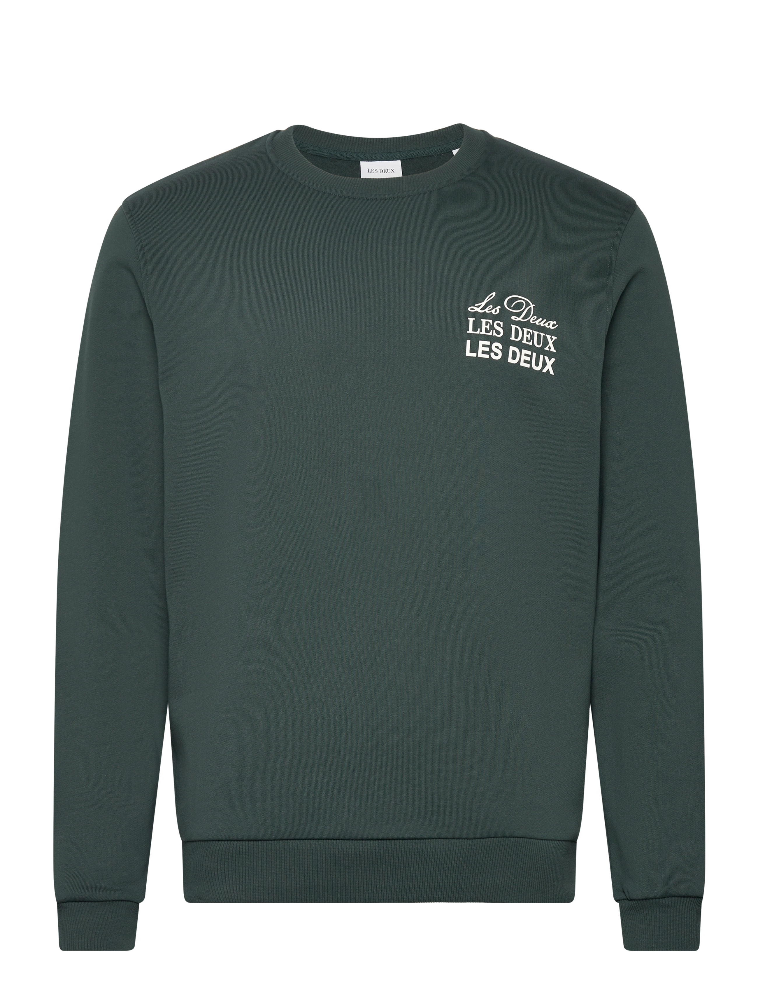 Les Deux Triple Sweatshirt - Les Deux - PINE GREEN/IVORY / green