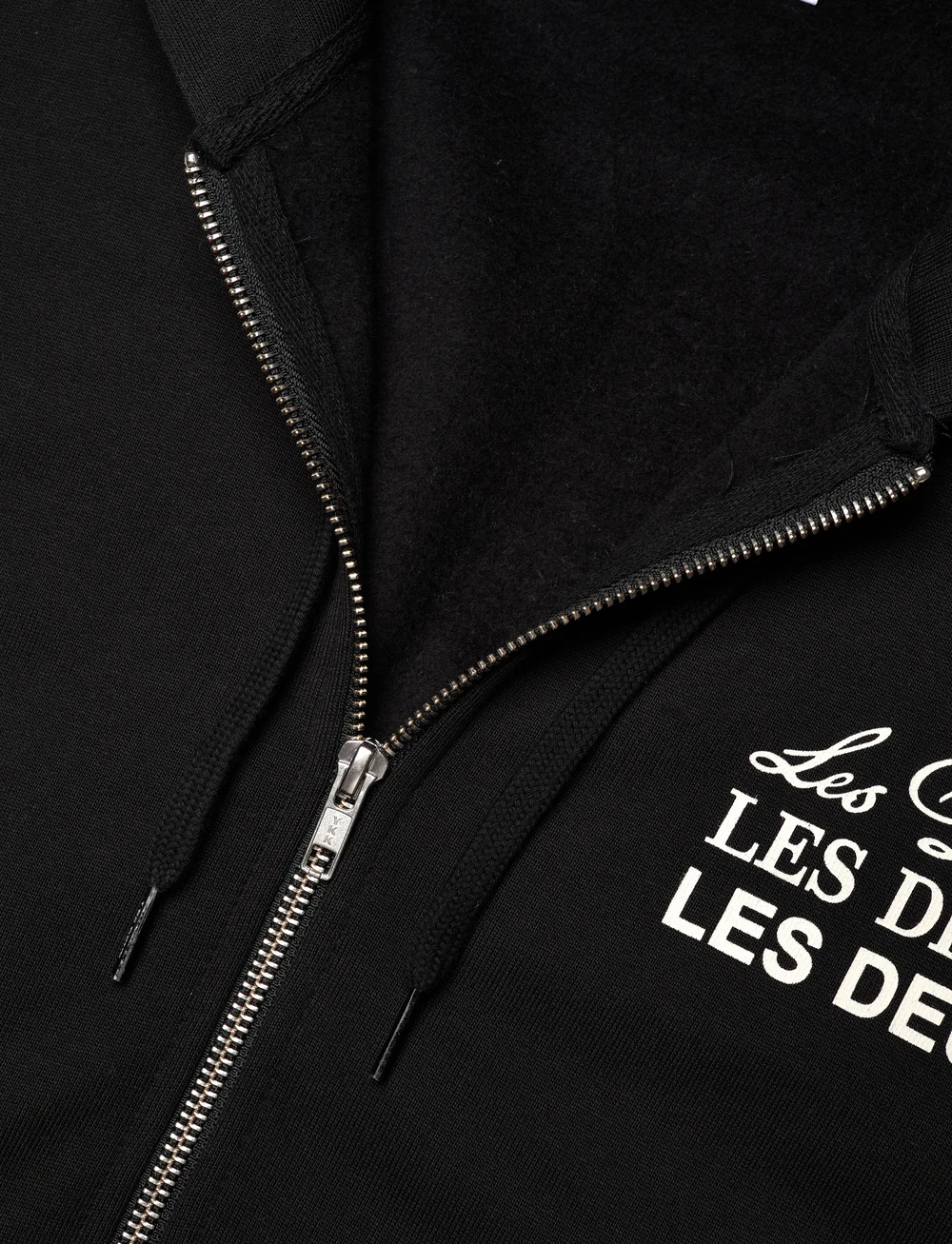 Les Deux - Triple Zipper Hoodie - hoodies - black/ivory - 2